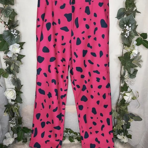 Pink and Black Patterned Pants - Picture 2 of 7